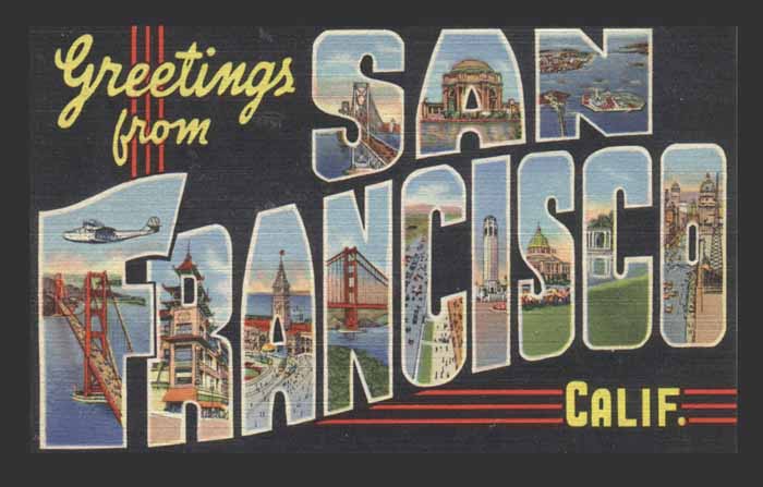 Greetings from San Francisco California Postcard